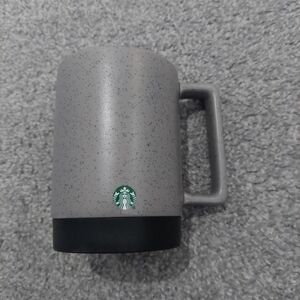 Starbucks Speckled Gray Glaze Desktop Ceramic Mug with non-slip silicone base